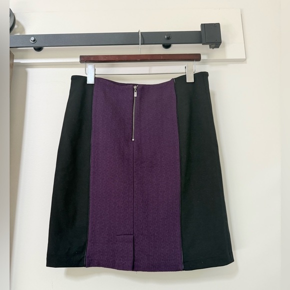 Laundry Shelli Segal Pencil Skirt Women's Size 10 Stretch Black Purple - Picture 4 of 7